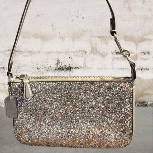 Coach Nolita 19 Silver Glitter - Picture 1 of 8